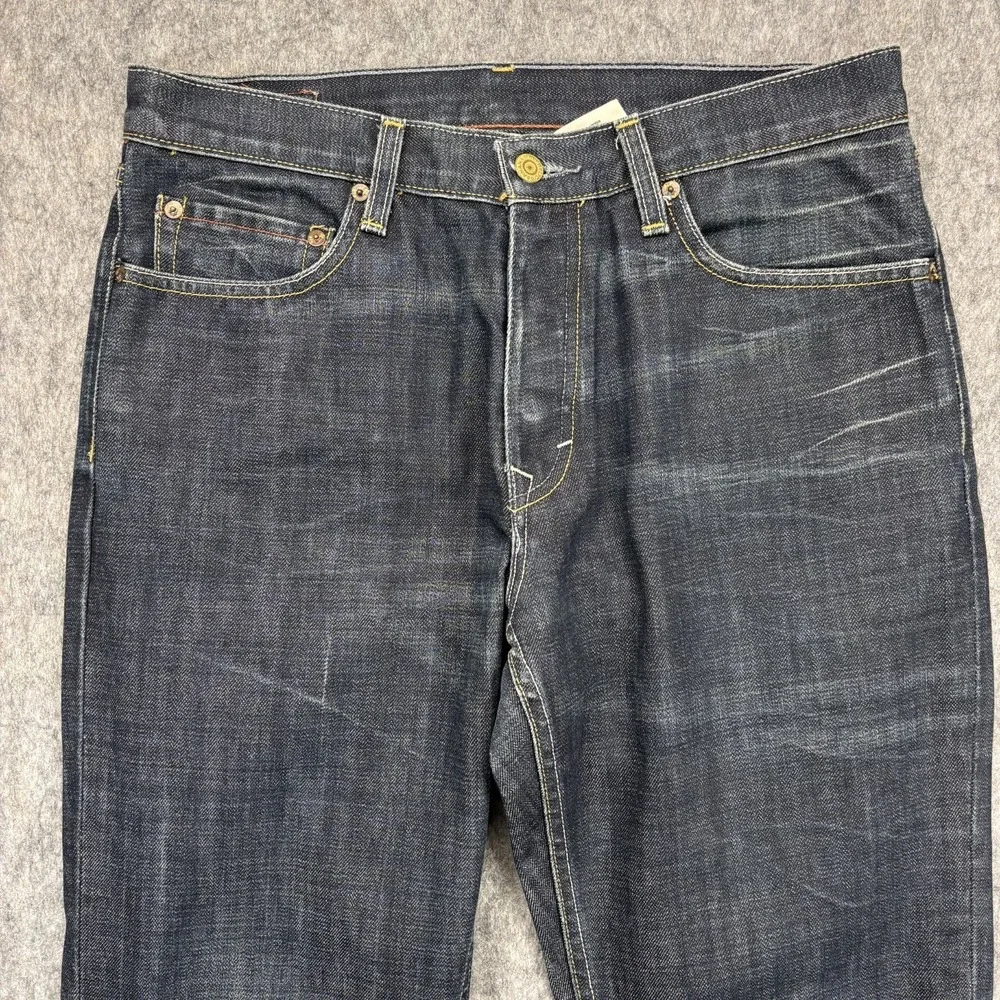 Banana Republic Straight Leg Button Fly‎ Jeans Men's 32x32 Fades Hige Americana